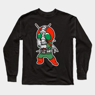 Kamen Rider V3 Chibi Style Kawaii Long Sleeve T-Shirt